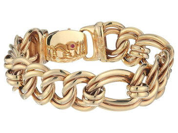 ロバートコイン レディース ブレスレット・バングル・アンクレット アクセサリー 18K Flat Curb Link Bracelet Rose