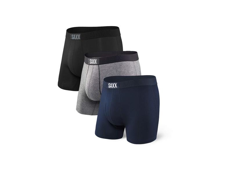 サックスアンダーウェアー メンズ ボクサーパンツ アンダーウェア Vibe Boxer Brief 3-Pack Black/Grey/Blue サックスアンダーウェアー メンズ ボクサーパンツ アンダーウェア Vibe Boxer Brief 3-Pack Black/Grey/Blue
