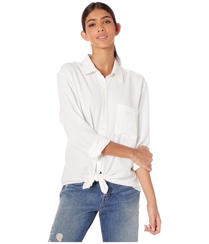 セブンフォーオールマンカインド レディース シャツ トップス Tie Front Shirt Soft White セブンフォーオールマンカインド レディース シャツ トップス Tie Front Shirt Soft White
