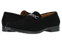 ステイシーアダムス メンズ スリッポン・ローファー シューズ Norwood Moc Toe Bit Slip-On Black Suede