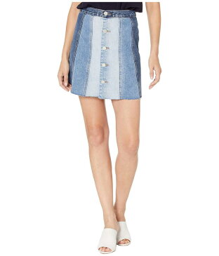 ブランクニューヨーク レディース スカート ボトムス Denim Mini Skirt with Color Blocking Detail in All Or Nothing All Or Nothing