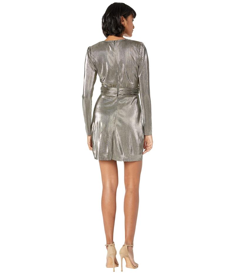 BCBジェネレーション レディース ワンピース トップス Metallic Empire Waist Dress TOM6263885 Gold