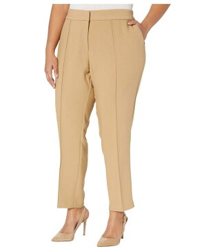 ヴィンス カムート レディース カジュアルパンツ ボトムス Plus Size Bi-Stretch Crepe Pin Tuck Skinny Pants Latte