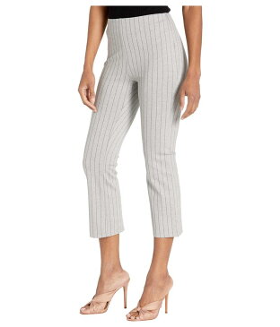 リジー レディース カジュアルパンツ ボトムス Cropped Stripe Kick Flare Pants in Lightweight Ponte Stripe Granite