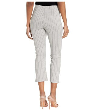 リジー レディース カジュアルパンツ ボトムス Cropped Stripe Kick Flare Pants in Lightweight Ponte Stripe Granite