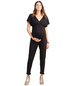 イングリッド&イザベル レディース ジャンプスーツ トップス Maternity Crossover Jumpsuit Black