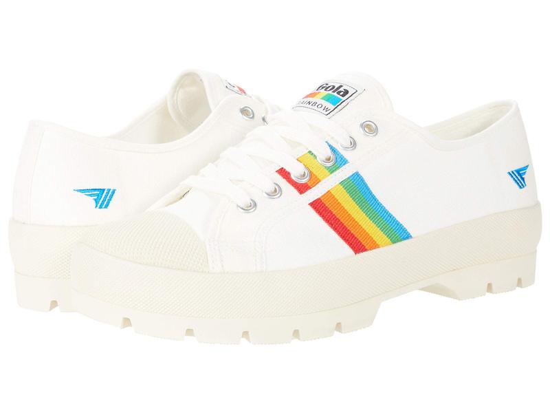 ゴーラ ゴラ レディース スニーカー シューズ Coaster Peak Rainbow Off-White//Mult