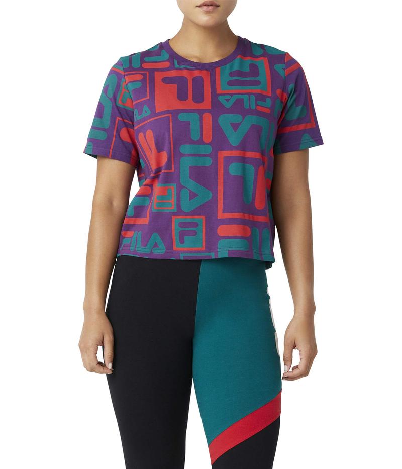 フィラ レディース シャツ トップス Josephine Tee Imperial Purple