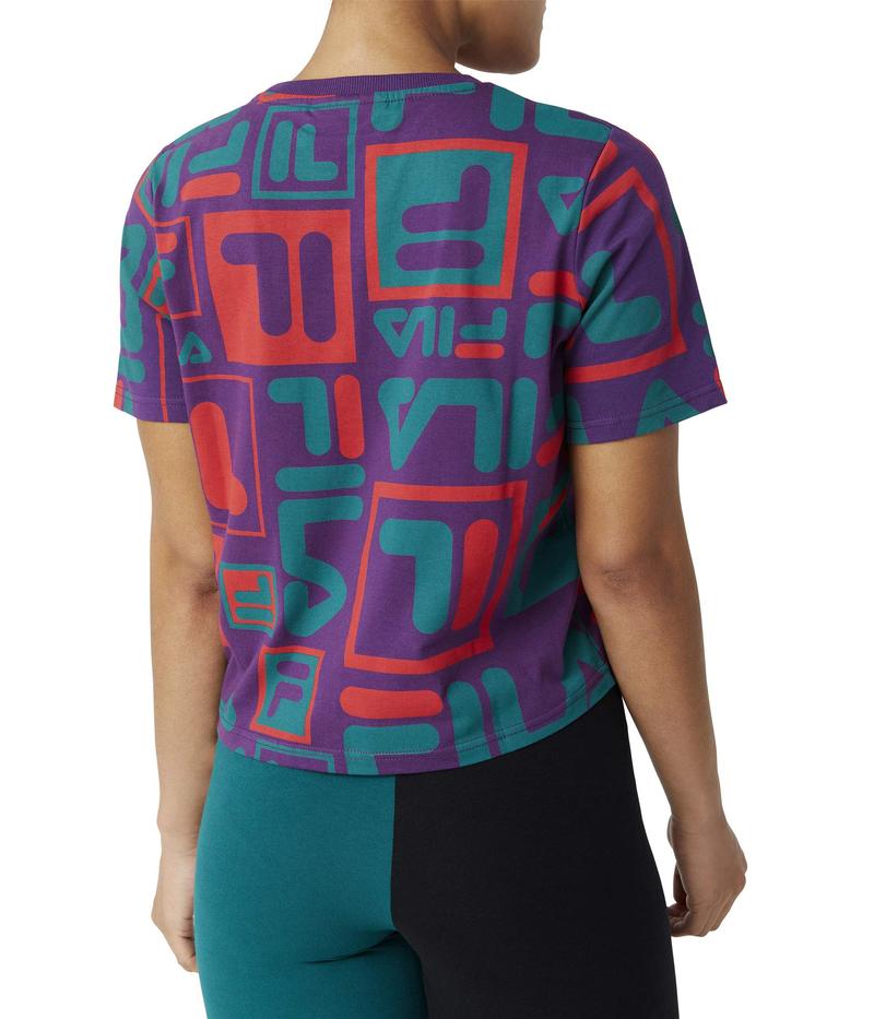 フィラ レディース シャツ トップス Josephine Tee Imperial Purple