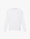 【送料無料】 スポーティ アンド リッチ レディース パーカー・スウェット アウター Drink Water relaxed-fit cotton-jersey sweatshirt White Ocean