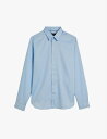 【送料無料】 テッドベーカー メンズ シャツ トップス Islass slim-fit cotton shirt PL-BLUE