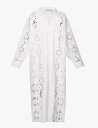 【送料無料】 ヴァレンティノ レディース ワンピース トップス Abito broderie-pattern cotton maxi dress BIANCO