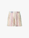 【送料無料】 ミッソーニ レディース ハーフパンツ・ショーツ ボトムス Raschel chevron woven shorts MULTI-COLOURED