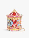 【送料無料】 ジュディス・ライバー・クチュール レディース クラッチバッグ バッグ Carousel Merry Go Round brass clutch bag Champagne Fuchsia Multi