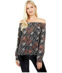 ソーシャライト レディース ニット・セーター アウター Cameron Off Shoulder Sweater Snake