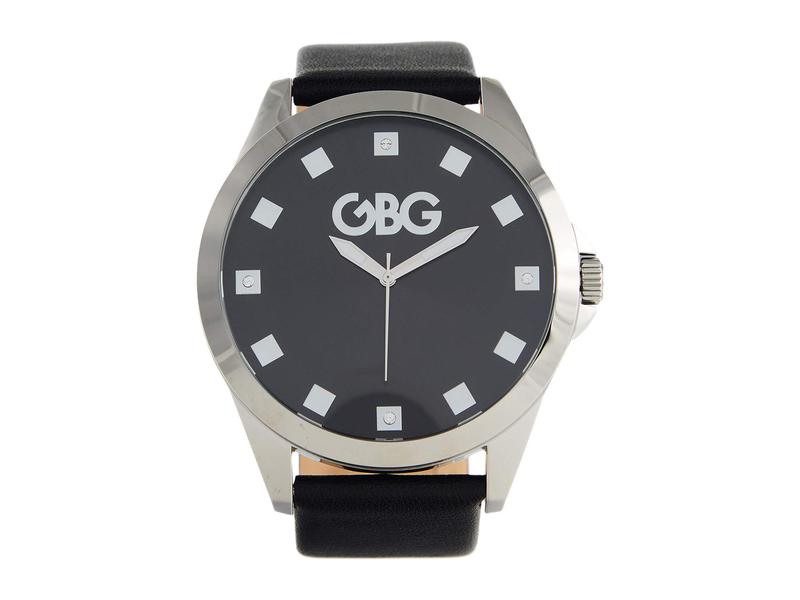 GBG ロサンゼルス メンズ 腕時計 アクセサリー Enterprise G79121G1 Silver Tone/Black/Mens Silver