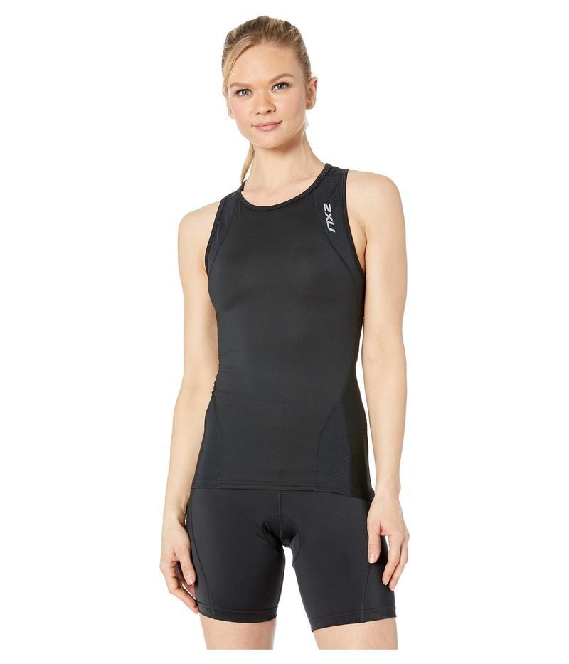 2XU レディース シャツ トップス Perform Tri Singlet Black/Black