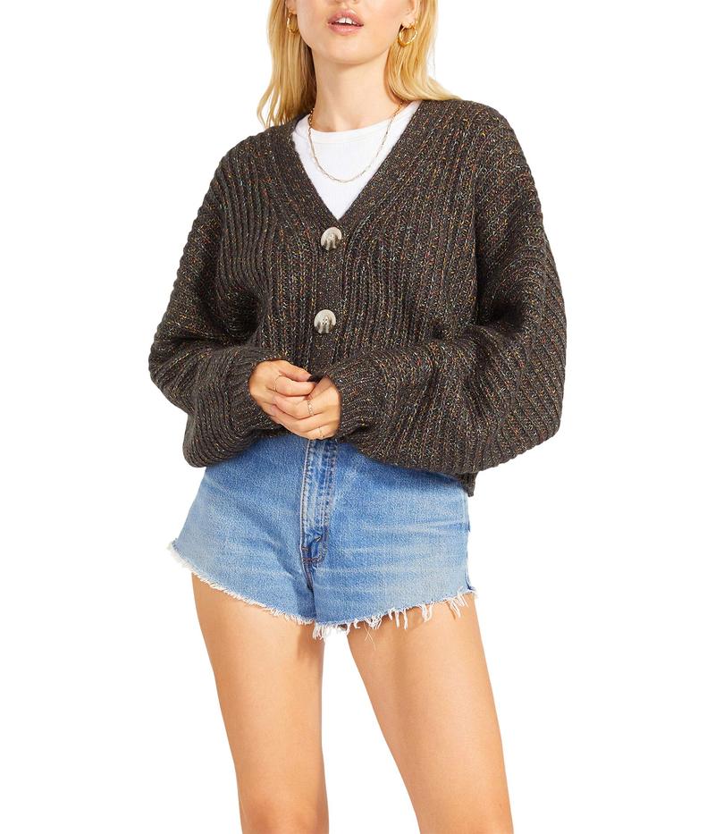 スティーブ マデン レディース ニット・セーター アウター Hello Moonglow Cardigan - Speckle Button Front Multi