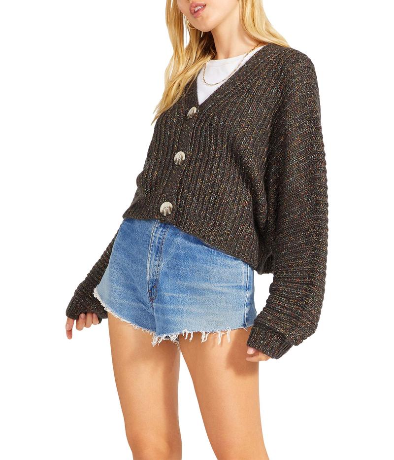 スティーブ マデン レディース ニット・セーター アウター Hello Moonglow Cardigan - Speckle Button Front Multi