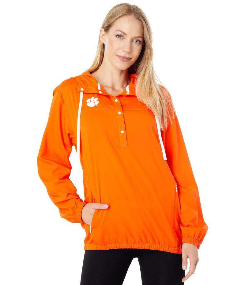 コロンビア レディース パーカー・スウェット アウター Clemson Tigers CLG Tamiami Hoodie Spark Orange