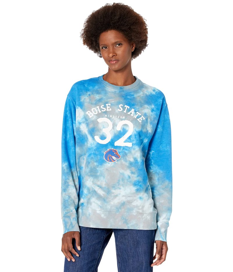 [WF[X fB[X p[J[EXEFbg AE^[ Boise State Broncos Tie-Dye Sweatshirt Royal/Grey