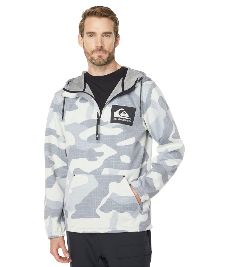 クイックシルバー メンズ パーカー・スウェット アウター Shredder Hoodie Snow White Giant Camo