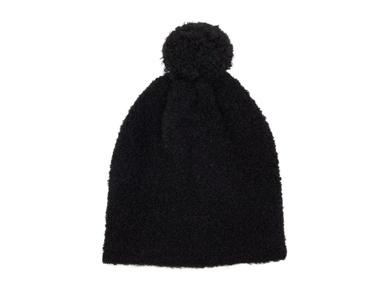 エコーニューヨーク レディース 帽子 アクセサリー Teddy Boucle Pom Hat Black
