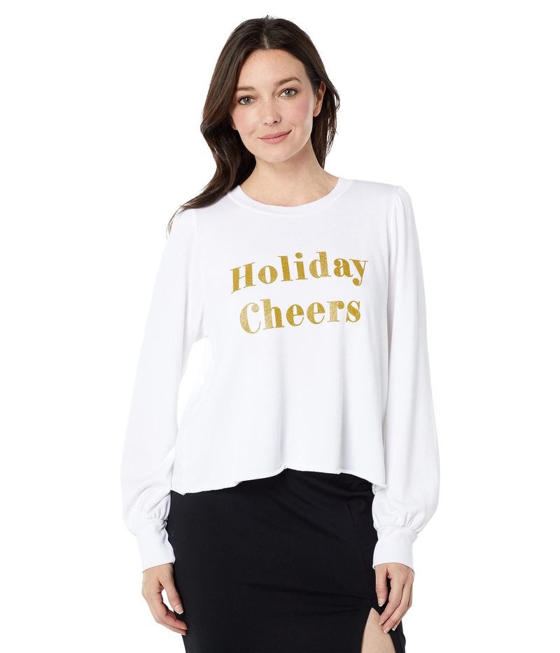 Ch fB[X p[J[EXEFbg AE^[ Holiday Cheers Give Back Tinsley Pullover Soft White