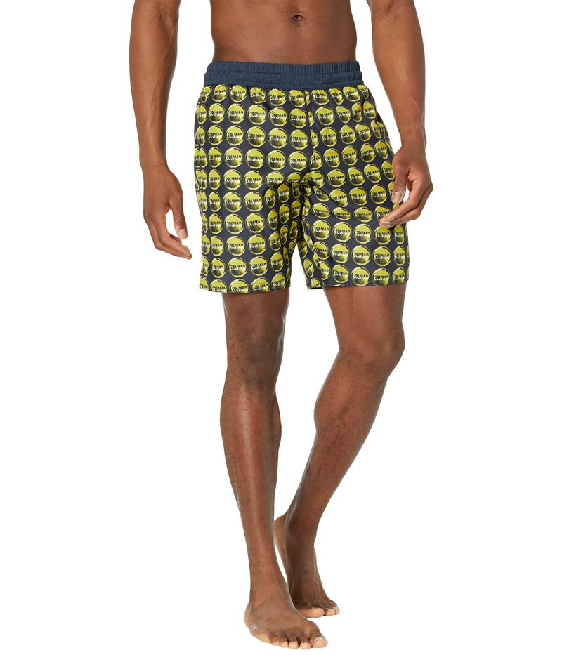 コルマール メンズ ハーフパンツ ショーツ 水着 Swim Trunks in Solid Color with Transfer Print Bubble Shaded