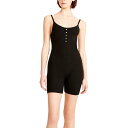 マッデンガール レディース ジャンプスーツ トップス Sweater Snap Front Tank One-Piece Black