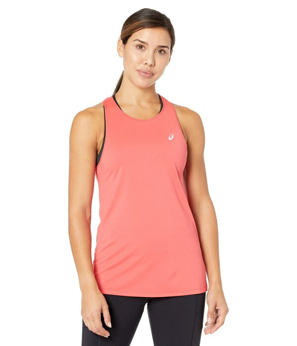 アシックス レディース シャツ トップス Race Sleeveless Pink Grapefruit