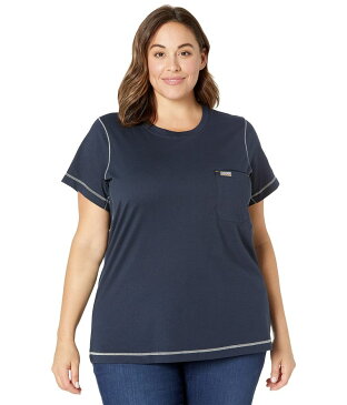 アリアト レディース シャツ トップス Plus Size Rebar Workman Camo Flag T-Shirt Navy