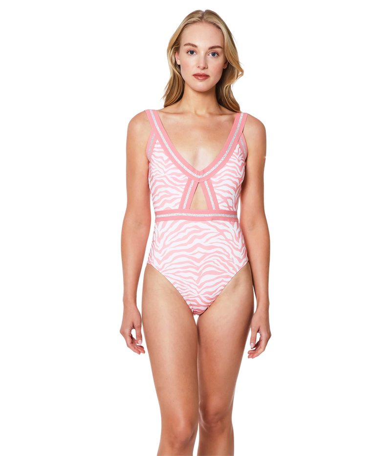 サンクチュアリー レディース 上下セット 水着 Modern Kitty Cutout One-Piece Bright Peachy