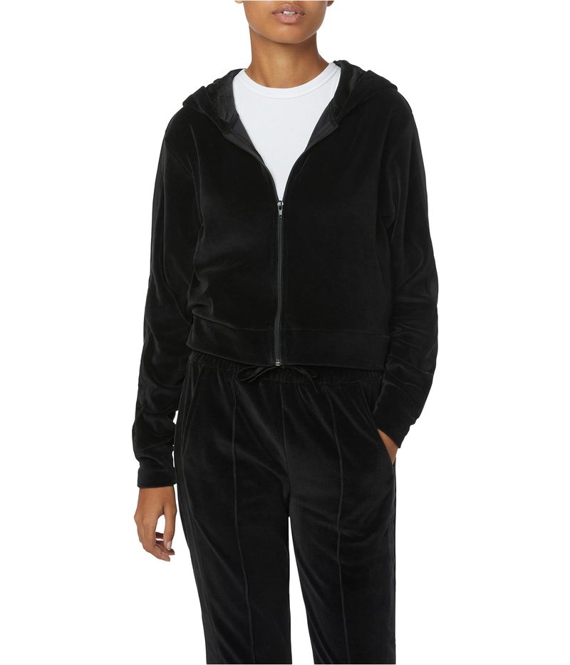 W[YW[Y fB[X p[J[EXEFbg AE^[ Nikki Velour Tuxedo Hoodie Jet Black