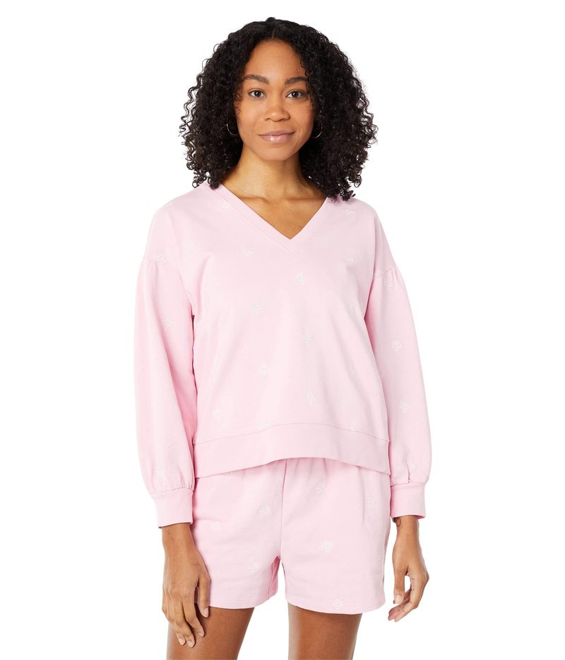 ドレイパージェームス レディース パーカー・スウェット アウター Bobbie Embroidered Sweatshirt Pink Multi