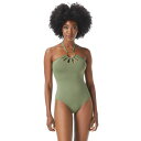 ヴィンスカムート レディース 上下セット 水着 Serengeti Shades Logo Ring Cutout Halter One-Piece Safar...