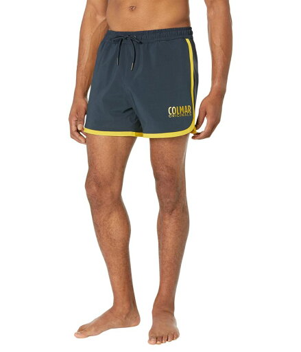 コルマール メンズ ハーフパンツ・ショーツ 水着 35 cm 70s Style Inspiration Swim Trunks Navy Blue/Taxi コルマール メンズ ハーフパンツ・ショーツ 水着 35 cm 70s Style Inspiration Swim Trunks Navy Blue/Taxi