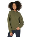 ChEF fB[X p[J[EXEFbg AE^[ Pleat-Sleeve Shrunken Hoodie Sweatshirt Heather Elm