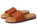 メイドウェル レディース サンダル シューズ The Louisa Slide Sandal in Woven Leather Burnished Carame...