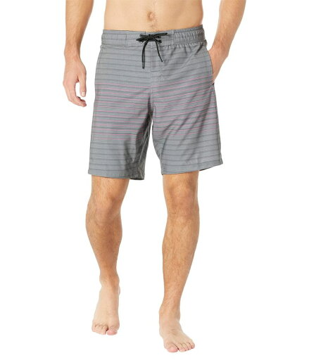 スパイダー メンズ ハーフパンツ・ショーツ 水着 Static Stripe 19" Elastic Waist Boardshorts Ebony スパイダー メンズ ハーフパンツ・ショーツ 水着 Static Stripe 19" Elastic Waist Boardshorts Ebony