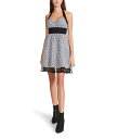 ベッツィジョンソン レディース ワンピース トップス Gingham Eyelet Halter Fit-and-Flare Dress Black(4)