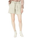 ヴィンス レディース ハーフパンツ・ショーツ ボトムス Stitched Belt Leather Shorts Light Dove