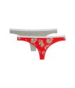 【送料無料】 カルバン クライン アンダーウェア レディース パンツ アンダーウェア One Cotton 2-Pack Thong Gray Heather/Rose Splice/Tuscan Terra Cotta