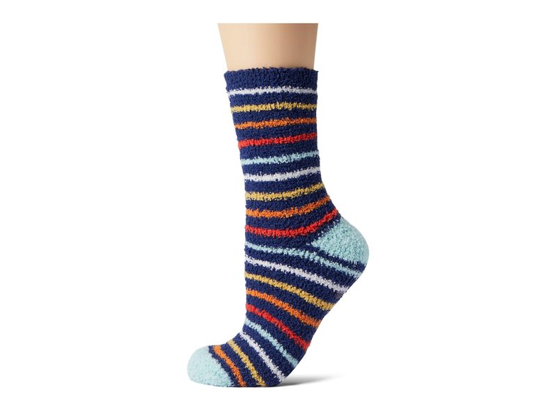 yz s[WFCTx[W fB[X C A_[EFA Patterned Cozy Socks with Grippers Navy
