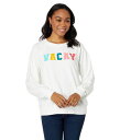 【送料無料】 ワイルドフォックス レディース パーカー・スウェット アウター Vacay French Terry Sommers Sweatshirt Vanilla