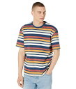 【送料無料】 セレクテッドオム メンズ シャツ トップス Stein Loose Fit Stripe O-Neck Tee Estate Blue(4)