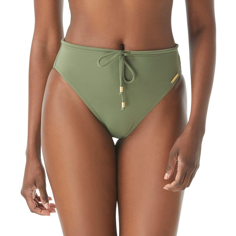  ヴィンスカムート レディース ボトムスのみ 水着 Serengeti Shades Drawstring High-Waist Hipster Safari Greeen