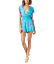 【送料無料】 ティアールハワイ レディース ジャンプスーツ トップス Dahlia Romper Turquoise Fuchsia Leo