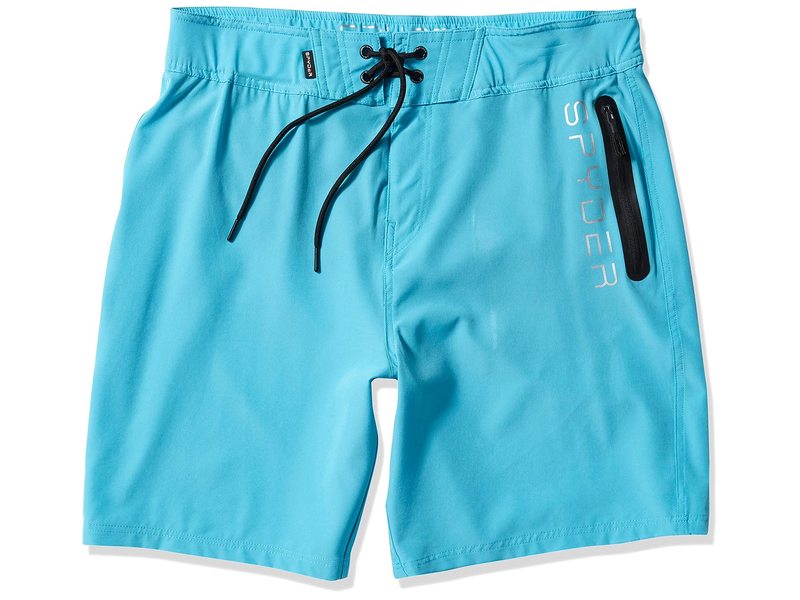 【送料無料】 スパイダー メンズ ハーフパンツ・ショーツ 水着 Core Solid 19" Elastic Waist Boardshorts Aqua
