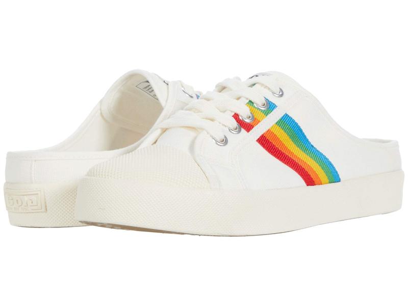 ゴーラ 【送料無料】 ゴラ レディース スニーカー シューズ Coaster Rainbow Mule Off-White/Multi